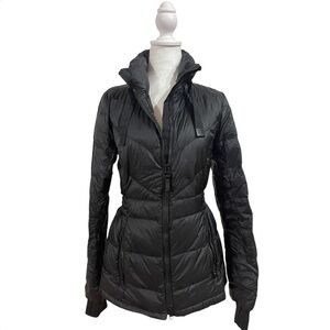 ATHLETA Banner Peak Down Jacket Black Size XS EUC
